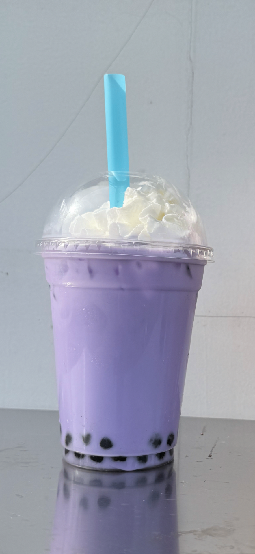 Taro milk bubble tea